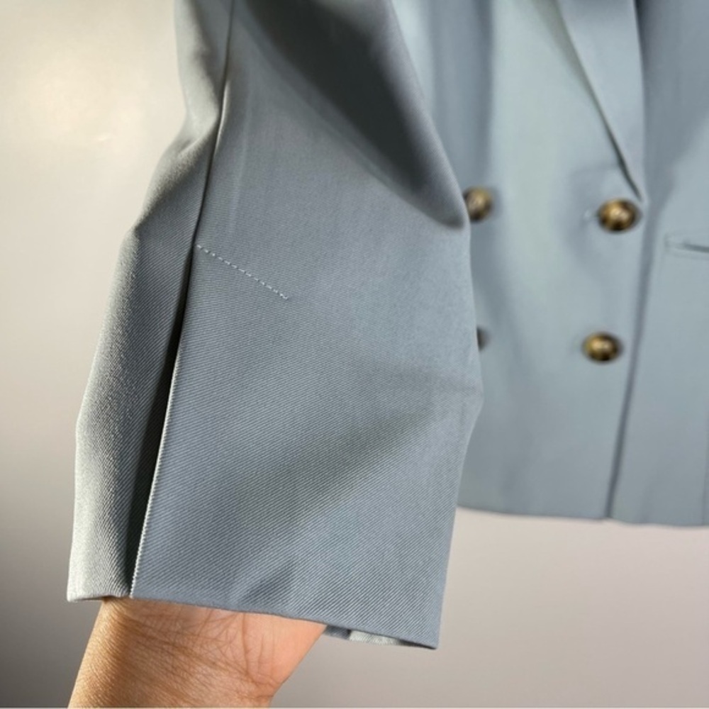 7 For All Mankind Women's Blush Blazer Formal jackets Size M Color Blue Sky - Picture 2 of 12